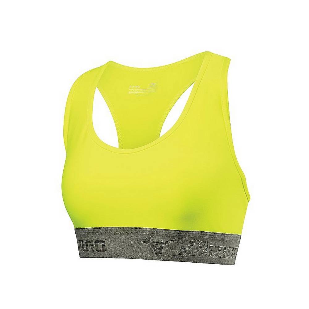 Womens Mizuno Alpha Sports Bra Yellow/Black Philippines (HSZOFG964)